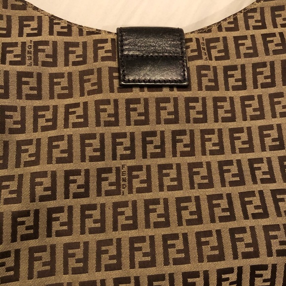 Fendi Monogram Small Tote Canvas Leather - Picture 3 of 10